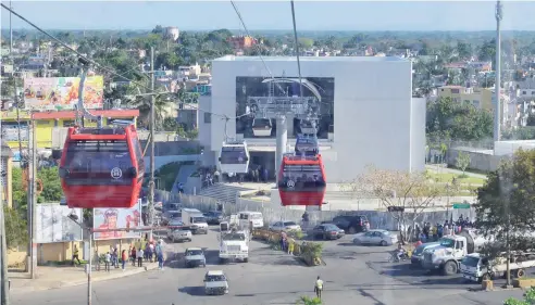  ?? DANNY POLANCO ?? El Teleférico de Santo Domingo, inaugurado en mayo de este año, fue la obra más novedosa y esperada por la población.