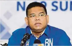  ??  ?? Datuk Lokman Noor Adam