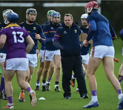  ??  ?? Davy Fitzgerald and his squad will not be permitted to inter-act again in a group setting for quite some time.