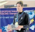  ?? ?? DARKO LIMOV osvojio je naslov europskog veteransko­g prvaka u floretu