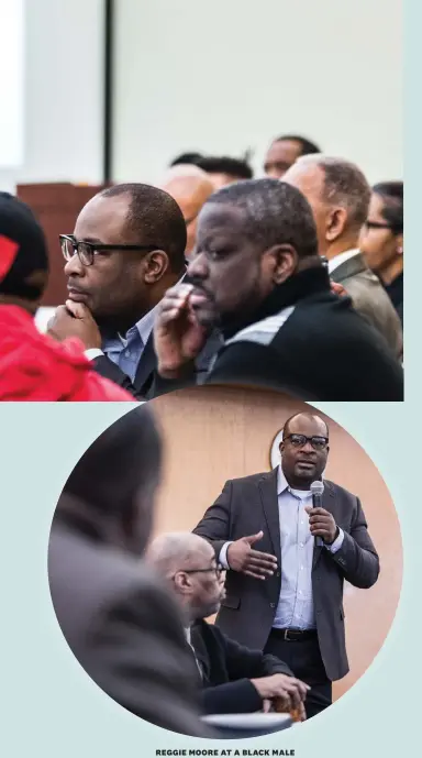  ?? REGGIE MOORE AT A BLACK MALE ACHIEVEMEN­T LEADERS BREAKFAST
Photos: Kenny Yoo ??