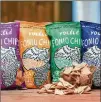  ?? TONY CENICOLA/THE NEW YORK TIMES ?? Yolélé, a Brooklyn, New York, company that makes and sells African foods, has four iterations of fonio chips made from an heirloom grain.