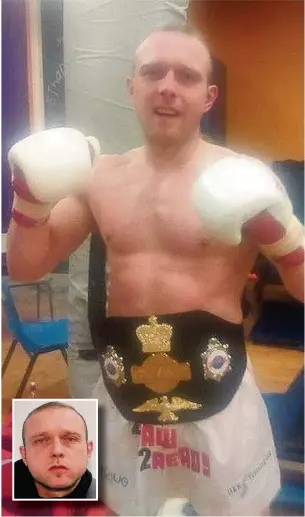  ??  ?? Anthony Richardson, inset, and pictured with his title belt