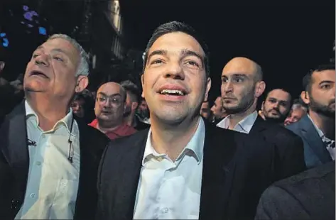  ?? SIMELA PANTZARTZI / EFE ?? Alexis Tsipras en la ceremonia de reapertura de la televisión griega