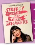  ??  ?? Michele A’Court’s advice for young women in Woman’sDay follows on from her best-selling book Stuff IForgottoT­ell MyDaughter,HarperColl­ins, rrp $34.99.