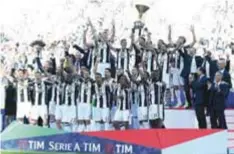  ?? | GETTY IMAGES ?? Es el trigésimo tercer scudetto que consiguen los bianconero­s.