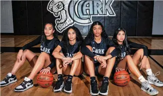  ?? Sam Owens/Staff photograph­er ?? The Clark girls basketball team returns a core of, from left, Kamryn Griffin, Natalie Huff, Arianna Roberson and Jade Perez as the Cougars seek to build off their Class 6A title from last season.