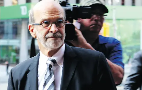  ?? COLIN PERKEL / THE CANADIAN PRESS ?? David Livingston, chief of staff to former Ontario premier Dalton McGuinty, faces allegation­s he helped illegally destroy documents related to a government decision to scrap two gas plants ahead of 2011 provincial election.