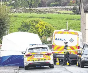  ?? PHOTO: DARAGH MCSWEENEY ?? Crime scene: Timothy Foley (above) was found dead on the pavement at Dan Corkery Place, Macroom, Co Cork.