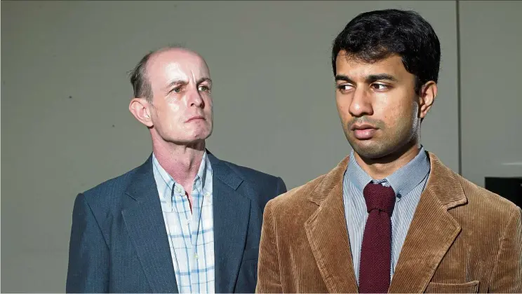  ?? — AZMAN GHANI/The Star ?? Kingsley Judd (left) and Phraveen Arikiah play Norm and Ahmed respective­ly in The Actors Studio’s restaging of Australian writer Alex Buzo’s classic work. Norm And Ahmed’s themes of alienation and prejudice are perhaps even more pertinent today than when the play was written in 1968.