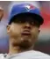  ??  ?? Marcus Stroman dinged for three long balls in Texas.