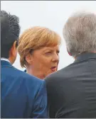  ??  ?? Los mandatario­s de Alemania, Francia y EE.UU. asistieron a la última cumbre del G7 en Italia, dond