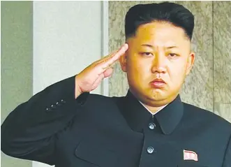  ??  ?? North Korea leader Kim Jong-un.