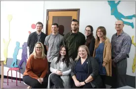  ?? AILEEN WINGBLAD — MEDIANEWS GROUP ?? The team from CBI Design Profession­als, Inc. on hand for the ribbon-cutting on Friday.