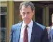  ?? ANDREW GOMBERT, EPA-EFE ?? Anthony Weiner, 53, pleaded guilty to sexting a 15-year-old girl.