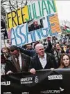  ?? ?? Protestas a favor de Assange.