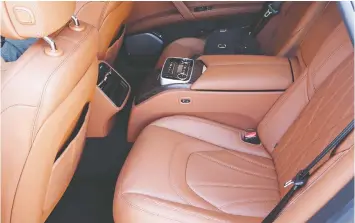  ??  ?? The Maserati Quattropor­te SQ4 GranLusso features glove-soft leather seats.