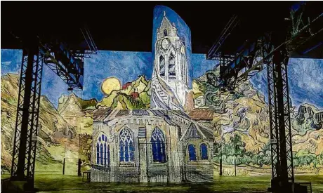  ?? Reprodução ?? Exposição interativa de Van Gogh no Atelier des Lumières, em Paris