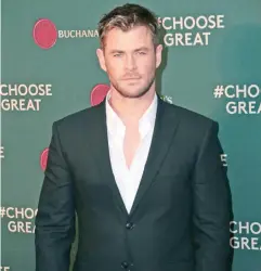  ??  ?? Chris Hemsworth.