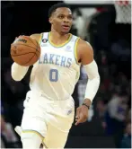  ?? AP photo ?? Russell Westbrook could make his debut with the Los Angeles Clippers on Friday once he clears waivers. The nine-time All-Star was waived by the Utah Jazz on Monday.