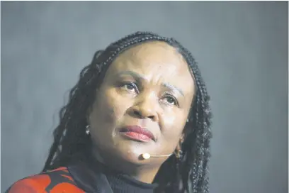  ?? Picture: Nigel Sibanda ?? ‘SILENCED’. The EFF has come in support of its MP and former public protector advocate Busisiwe Mkhwebane, whose involvemen­t has seen the process to appoint a new deputy public protector halted.