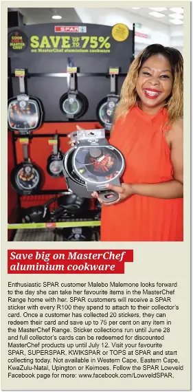 Save big on MasterChef aluminium cookware - PressReader