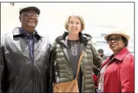  ??  ?? Charles McDonald and Deb Hill, both of Conway, and Wanda Key of Redfield