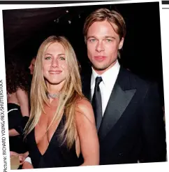  ??  ?? Heartbreak: Jennifer and Brad Pitt, who left her for Angelina Jolie in 2005