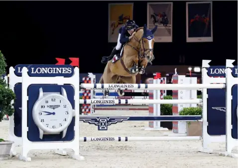  ??  ?? horses for courses Bertram Allen (left) competes in the Longines Speed Challenge at last year’s Masters, and jockey Joao Moreira (below), who with Germany’s Daniel Deusser won the Jockey Club Race of the Riders