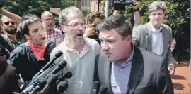  ?? Tasos Katopodis European Pressphoto Agency ?? JASON KESSLER backtracke­d on the tweet after far-right allies denounced it.