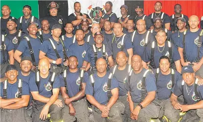 ?? PROVIDED PHOTOS ?? Former Chicago firefighte­rs came from as far away as Phoenix to join current members of the department at the new clubhouse of the Black Fire Brigade.