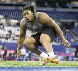  ?? MICHAEL CONROY / AP ?? Bengals rookie Kris Jenkins was known by his Michigan teammates and coaches as “The Mutant” for his strength, athleticis­m and work ethic.