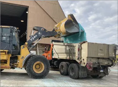  ?? GINA JOSEPH — THE MACOMB DAILY ?? Salt domes are filled, equipment is on standby and the Macomb County Department of Roads (MCDR) is ready for ice, snow and winter operations.