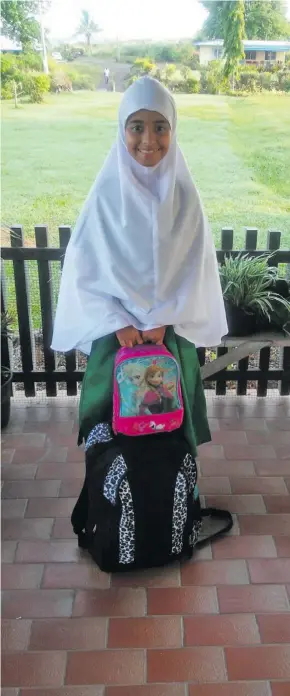  ??  ?? Lautoka Muslim School Year Six student Ameera Azraa Abdul.