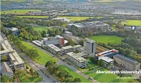  ?? Aberystwyt­h University Matthew Horwood ?? >