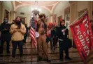  ?? ?? Trump’s supporters on 6 January 2021 in the US Capitol. Photograph: Saul Loeb/AFP/ Getty Images