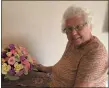  ?? PHOTO COURTESY OF AHL ?? Christine Warner, 82, retired florist, is the former owner of Warren’s Little Flower Shop. She resides at American House Lakeside and is voicing her concern for seniors during the pandemic and the practice of sending COVID-19 patients to nursing homes.