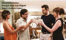  ??  ?? Macarena Gómez, Enrique Arce, Luis Miguel Seguí y Lorena López.