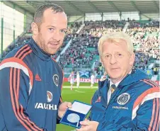  ??  ?? Charlie Adam and Gordon Strachan.