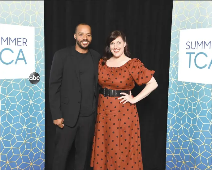  ??  ?? Donald Faison and Allison Tolman co-star in “Emergence”