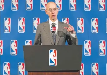  ?? | AP ?? Commission­er Adam Silver and the NBA are taking steps to address the issue of player rest and safety.