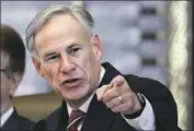  ?? Eric Gay Associated Press ?? REPUBLICAN GREG ABBOTT has once again changed his position on abortion ahead of an election.