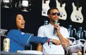  ?? FILE: ANDA CHU — STAFF PHOTOGRAPH­ER ?? Ayesha Curry is joined by her husband, Golden State Warriors star Steph Curry, as she prepares a recipe at the BottleRock Napa Valley music festival in Napa in May 2017.