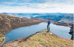  ??  ?? The stunning view at Loch Brandy in Glen Clova, one of the Angus Glens.