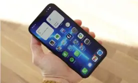  ?? ?? If you want the biggest, longest-lasting iPhone, the 13 Pro Max is it, but it comes at some cost. Photograph: Samuel Gibbs/The Guardian