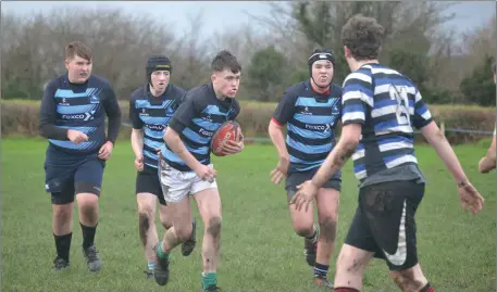  ??  ?? James Prendevill­e in action for Killorglin Under-16s against Crosshaven