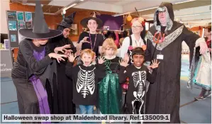  ?? ?? Halloween swap shop at Maidenhead library. Ref:135009-1