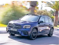  ?? FOTO: MERCEDES ?? Der neue GLB ist ein Raumwunder, bietet sogar noch mehr Platz als sein größerer SUV-Bruder GLC.