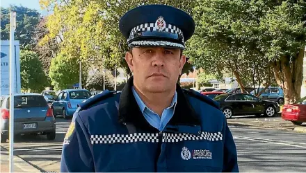  ?? NIGEL MOFFIET ?? Counties Manukau South Inspector Mark Rowbottom is retiring after 20 years in the police.