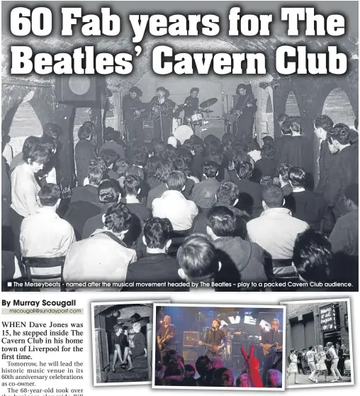  ??  ?? ■
The Merseybeat­s - named after the musical movement headed by The Beatles – play to a packed Cavern Club audience.
■
Paul McCartney returned to the Cavern in 1999, where it all began for him, John, George & Ringo.